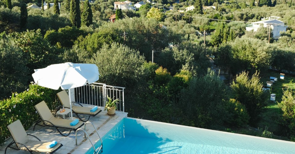 infinity pool​ villa in north corfu